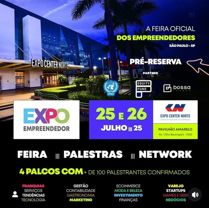 Arte da Expo Empreendedor no Expo Center Norte